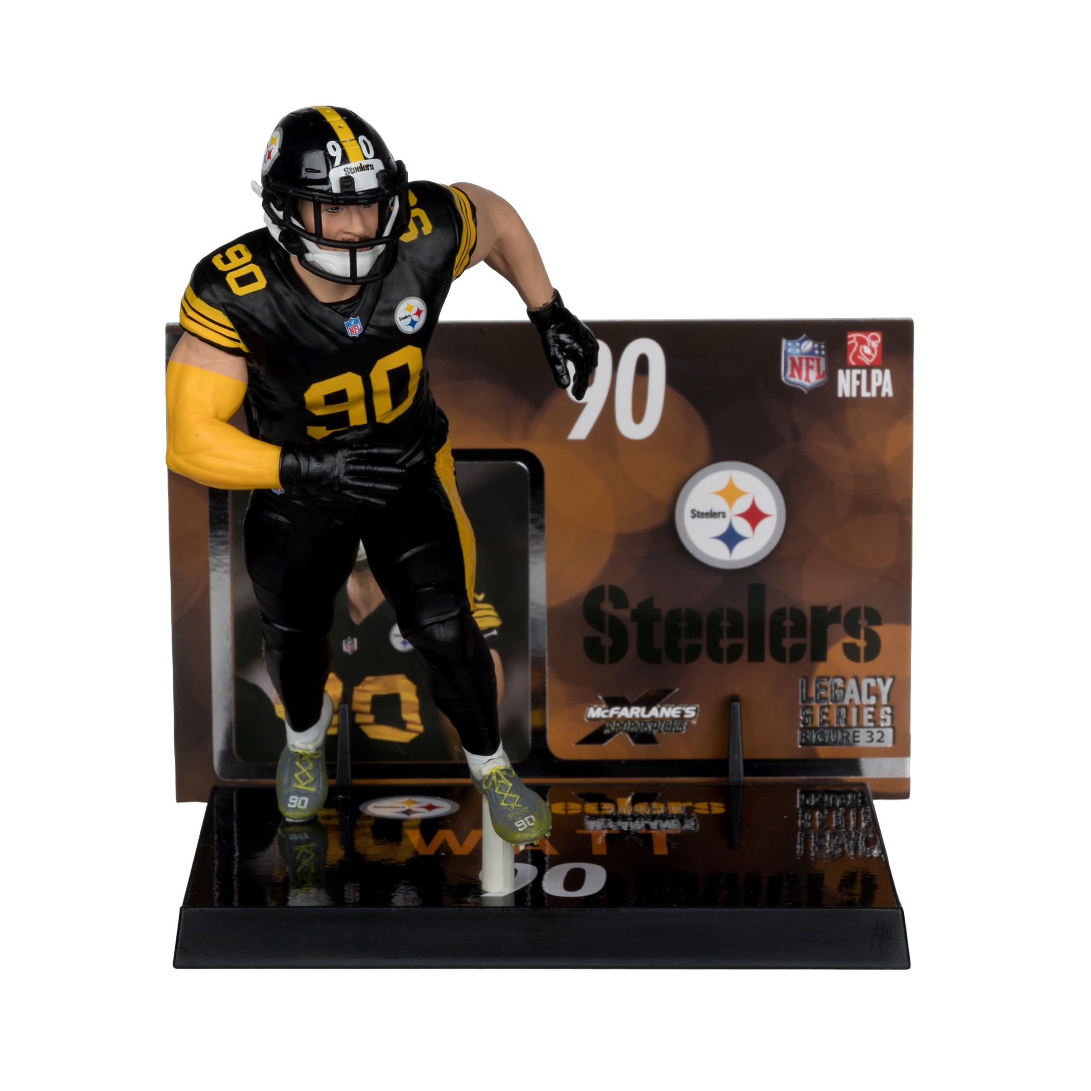 マクファーレンNFL T.J.ワット　ピッツバーグ•スティーラーズ　フィギュア Amazon.com: TJ Watt (Pittsburgh Steelers) NFL 7